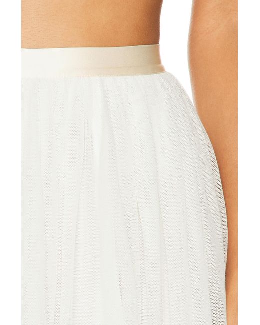 Bode White Tulle Tea Skirt