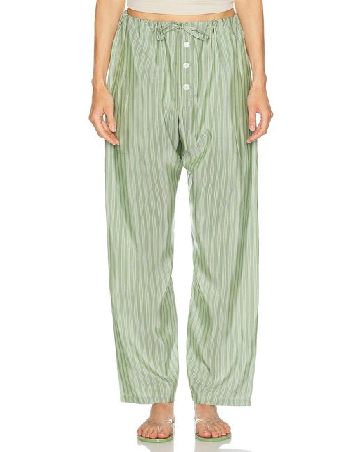 Bode Green Sylvan Stripe Pant