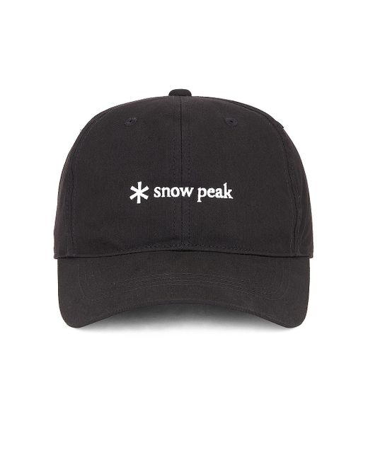 Snow Peak Black Logo Cap for men