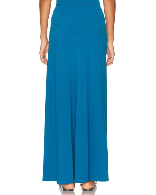 Christopher Esber Blue Ruched Orbit Split Skirt
