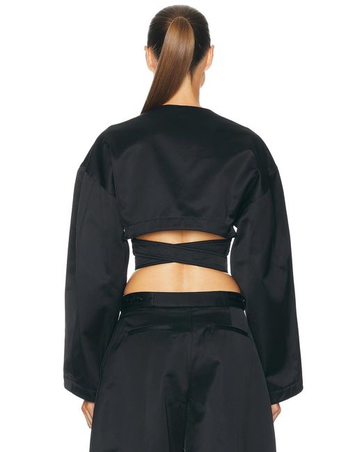 Alaïa Black Wrap Jacket