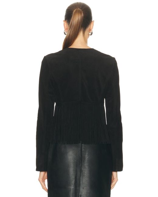 FRAME Black The Saddle Jacket