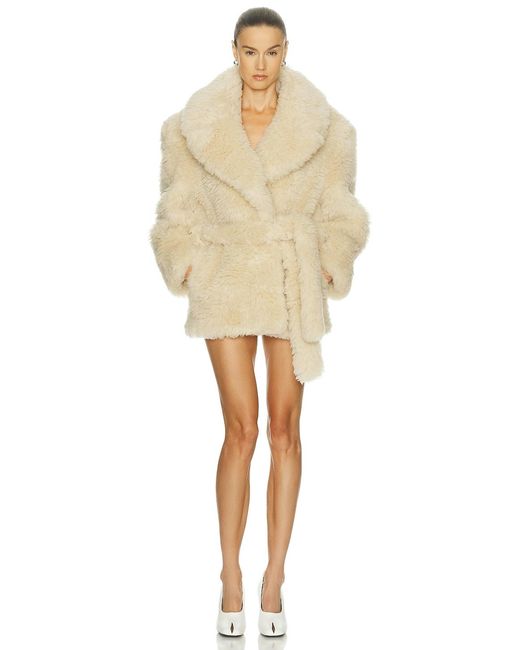 Stella McCartney Natural Short Teddy Jacket