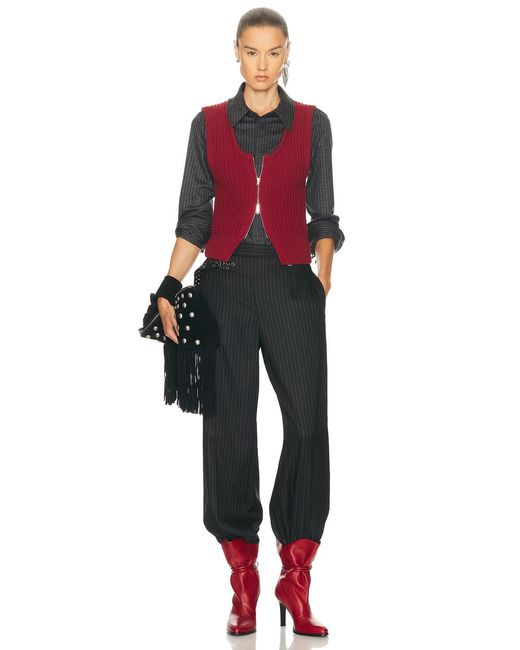 Isabel Marant Red Devima Sweater Vest