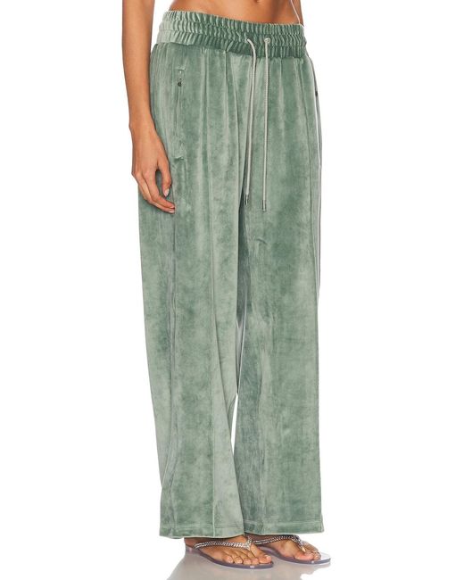 Priscavera Green Velour Track Pant