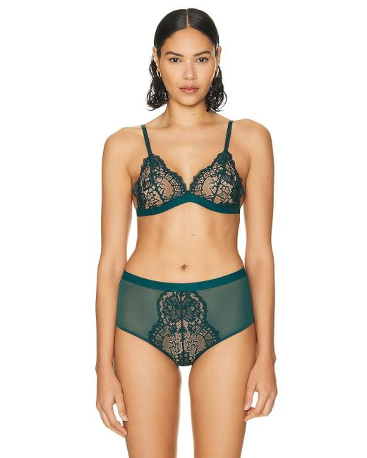 Wolford Green Belle Fleur Triangle Bralette