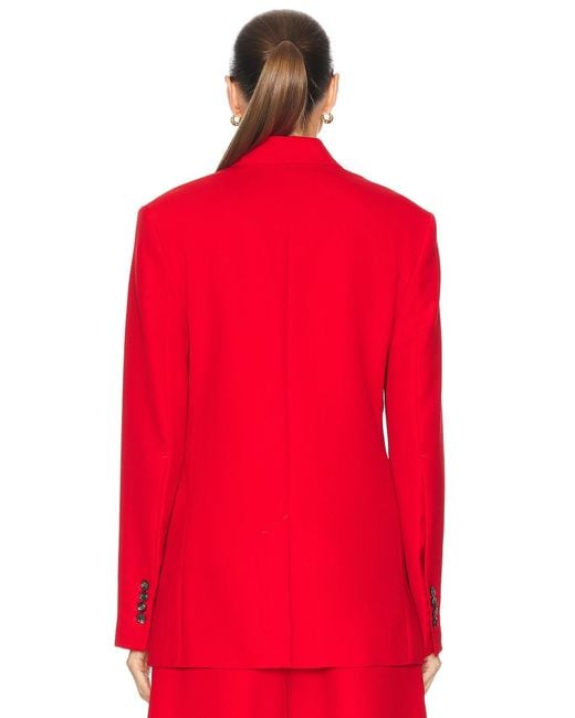 AMI Red Semi Lined Blazer