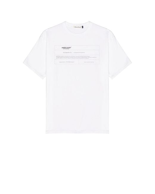 Undercover White Tee for men