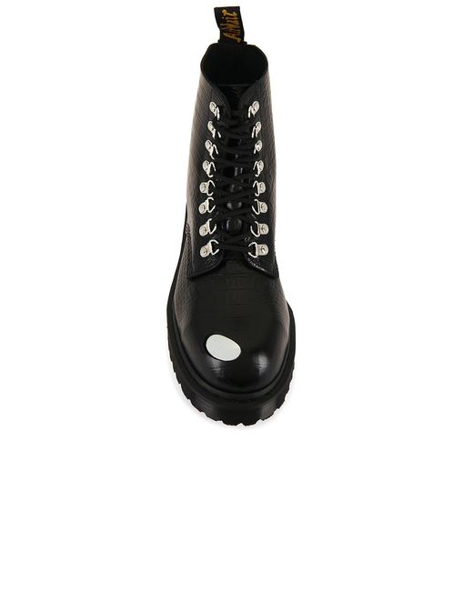 Dr. Martens Black Croc Emboss 1460 Pascal Boot