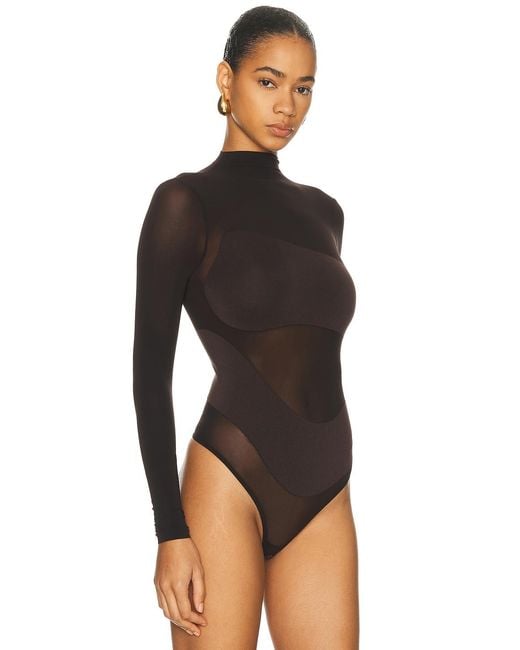 Wolford Brown Shade String Bodysuit