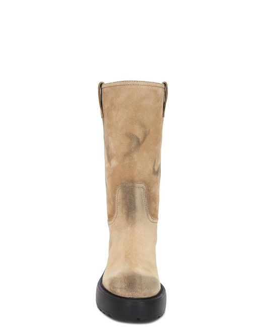 Miu Miu Natural Suede Boot