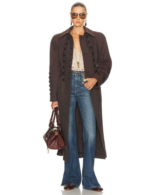 Chloé Gray Double Breasted Coat