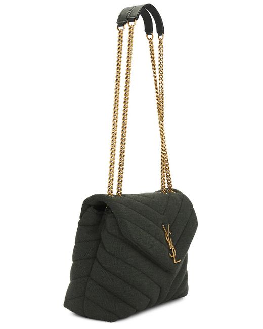 Saint Laurent Black Small Loulou Chain Bag