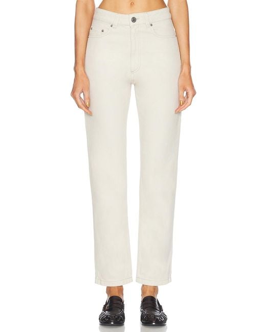 AMI White Straight Leg Jeans