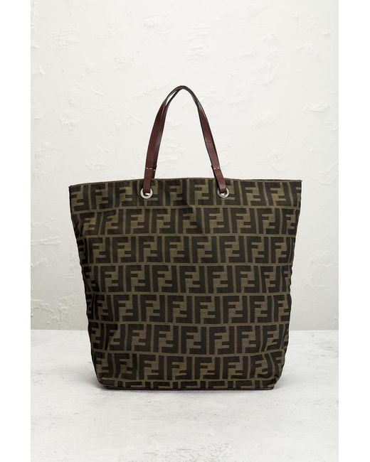 Fendi Brown Zucca Tote Bag