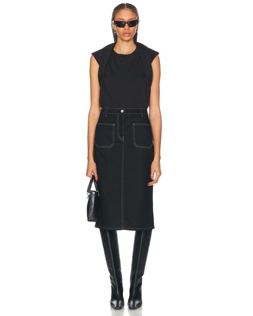 Courreges Black Multi-Styling Tank Top