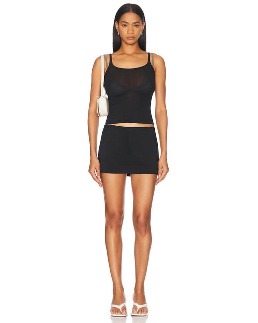 Ziah Black Mini Skort