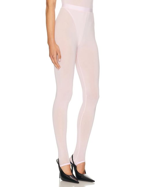 Wardrobe NYC Pink Sheer Stirrup Legging