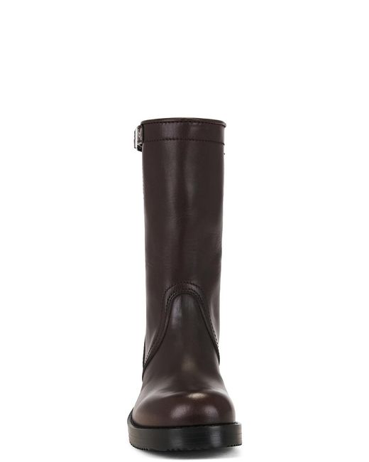 Dries Van Noten Black Moto Boot