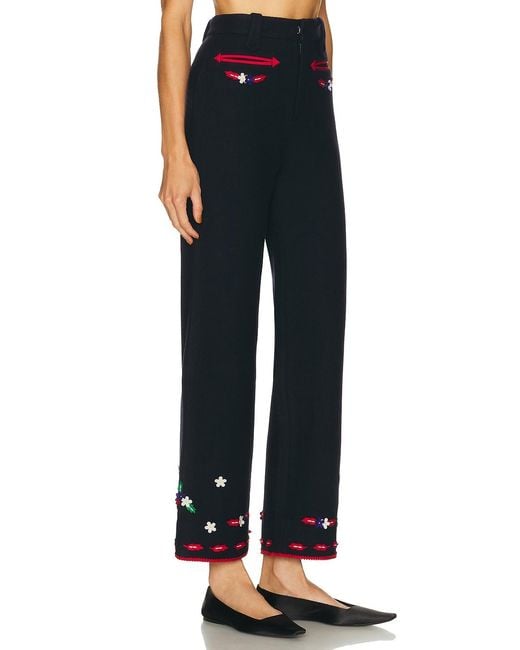 Bode Black Carroll Trouser