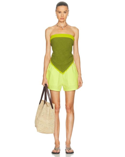 Staud Green Sonya Top