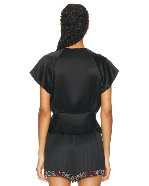 Bode Black Freya Top