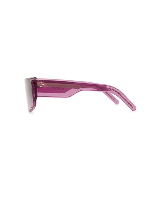Rick Owens Blue Shield Sunglasses