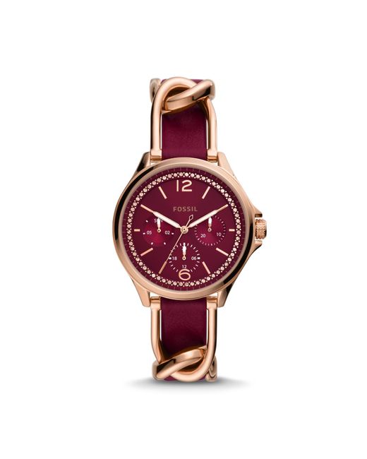 Fossil Sadie Multifunction Burgundy Eco 