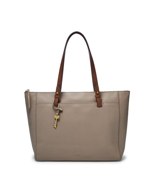 fossil rachel tote blue