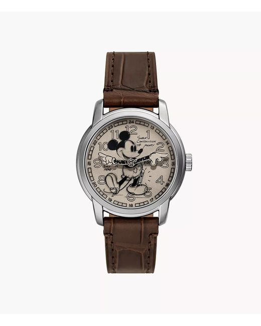 Fossil White Disney X Limited Edition Sketch Disney Mickey Mouse Watch