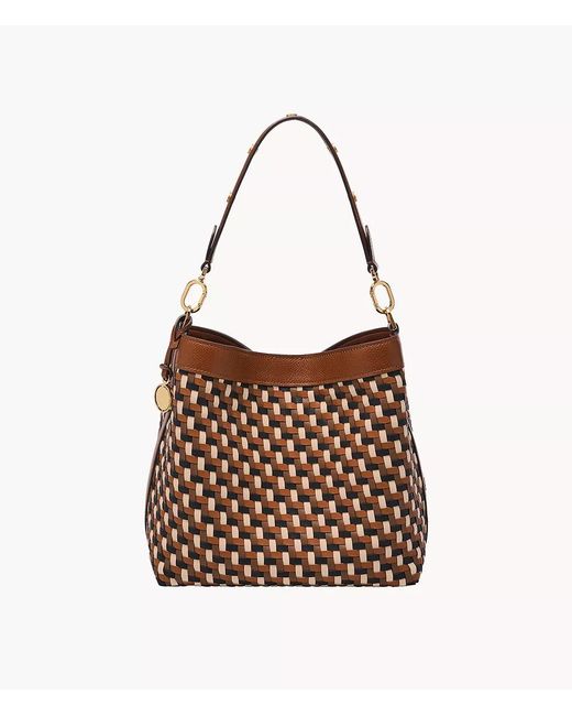 Fossil Brown Jessie Bucket Shoulder Bag