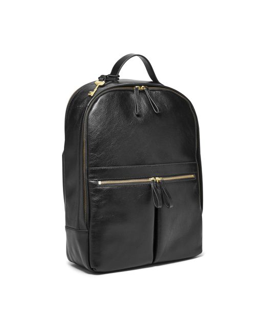 Fossil Leather Tess Laptop Backpack in Black Lyst