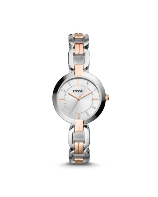 Fossil Kerrigan Three-hand Two-tone 