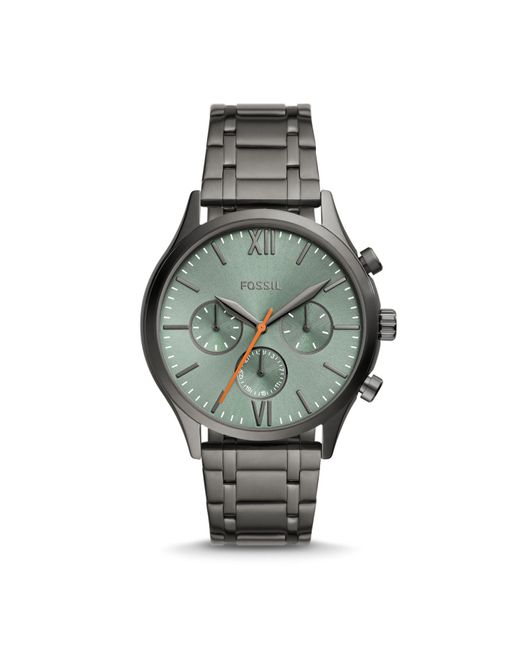 Fossil Fenmore Multifunction Smoke Stainless Steel Watch in Gray for
