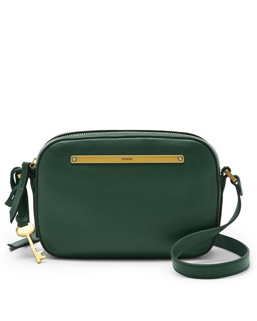 Fossil Leather Liza Camera Bag in Green | Lyst