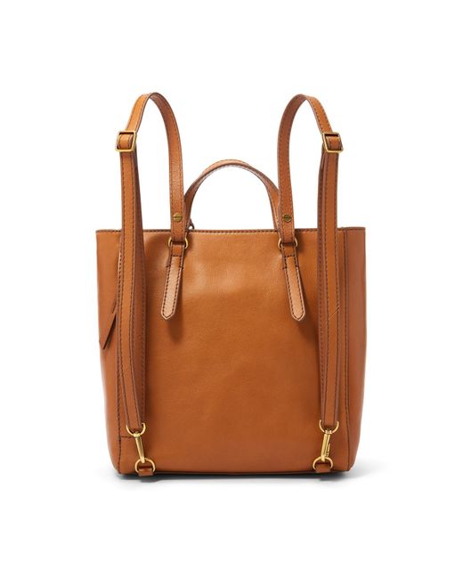 Leather Fossil Rucksack Camilla Fossil Camilla Backpack Tan Sale