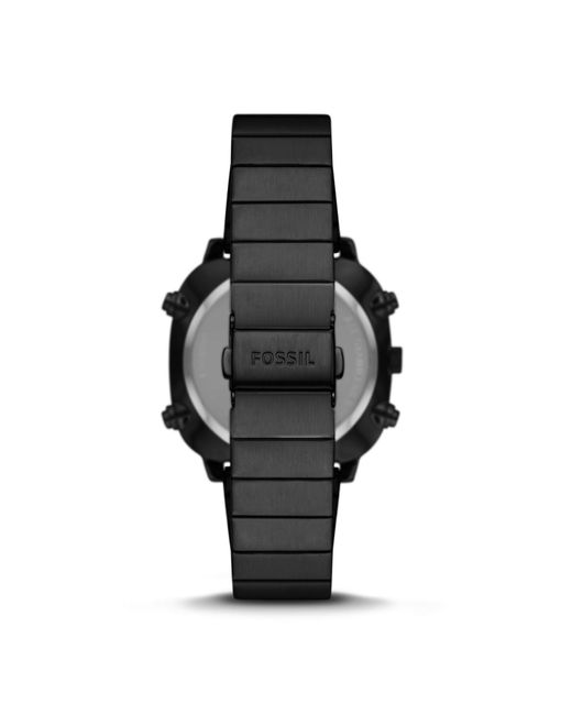 Fossil Men's Retro Analog-Digital Stainless Steel Watch - Black