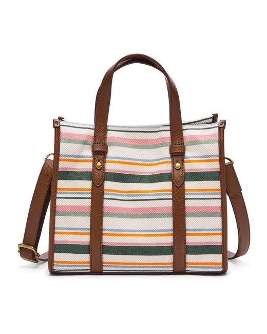 Fossil Cotton Kingston Satchel Lyst