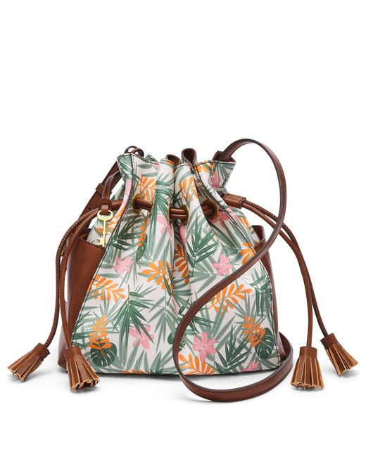 rayna drawstring crossbody fossil