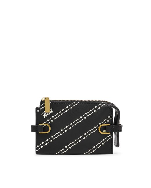Fossil Kier Cactus Leather Card Case in 