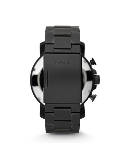 Fossil Nate Quartz Stainless Steel 