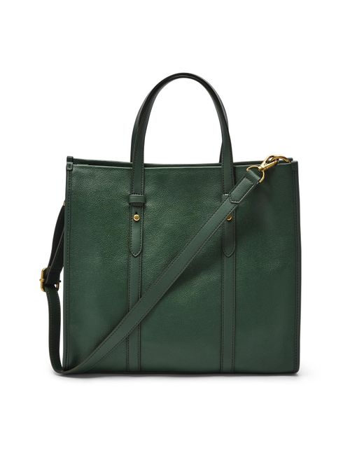 Fossil Leather Kingston Tote in Green Lyst
