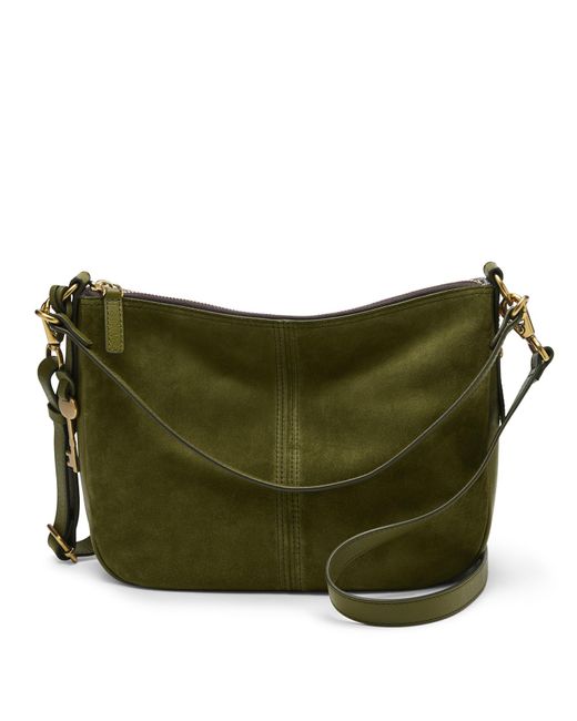 Fossil Leather Jolie Crossbody in Green Lyst