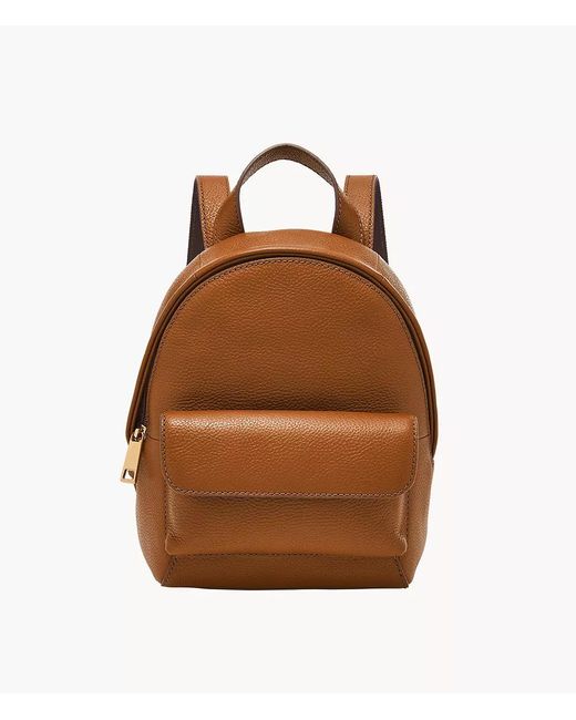 Fossil Brown Blaire Leather Mini Backpack