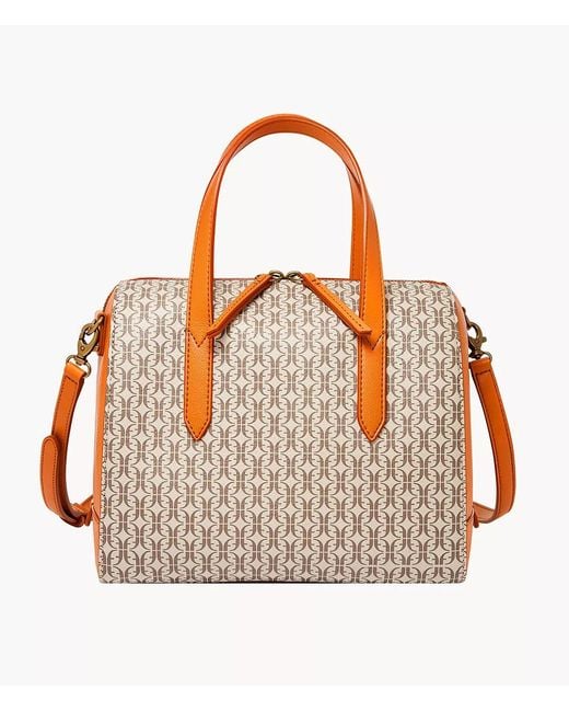 Fossil Sydney Satchel in Brown Lyst Canada