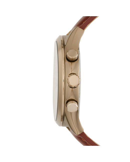 Fossil Leather Quartz Watch Bq2404 in 
