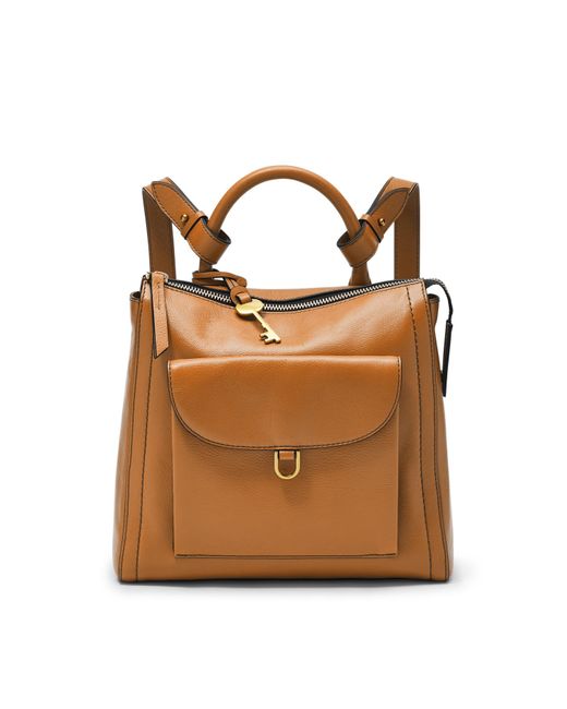 Fossil Womens Parker Mini Backpack in Camel (Brown) | Lyst Canada