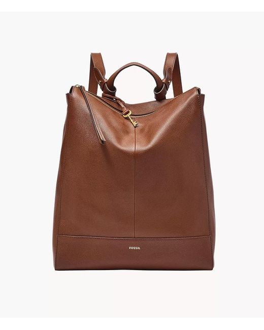Fossil Brown Elina Convertible Backpack