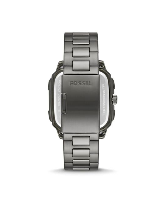 fossil gunmetal watch