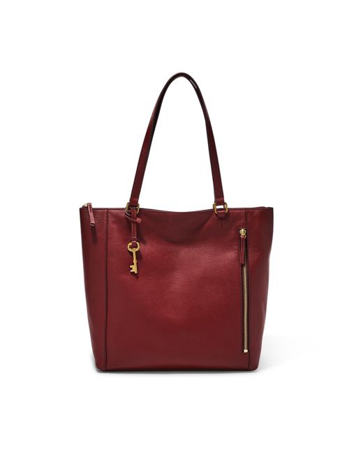 fossil women's tara leather shopper
